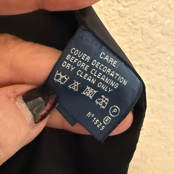 Ralph Lauren Vintage Wool Blazer Jacket Crest Patch Charcoal Gray Size 14 - Picture 13 of 15